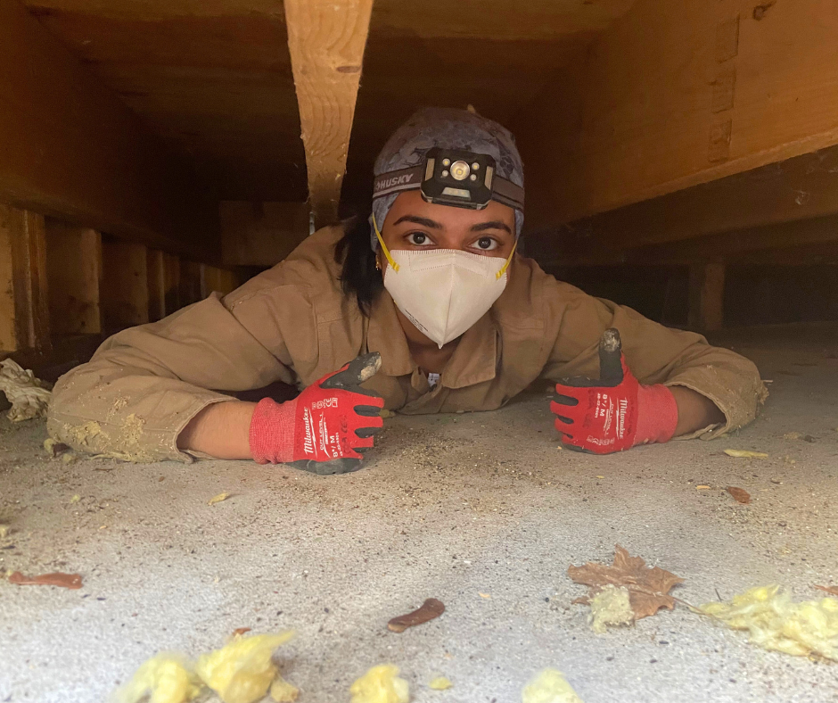 Turrets Building crawlspace