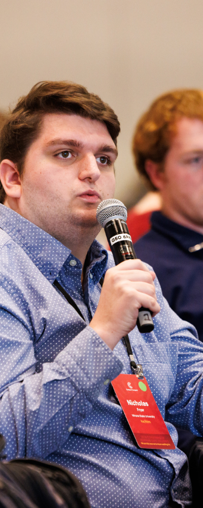 Student speaking