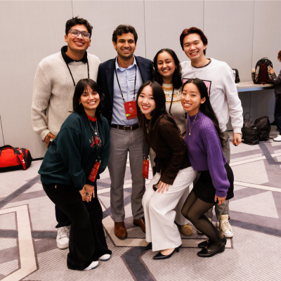 Students posing