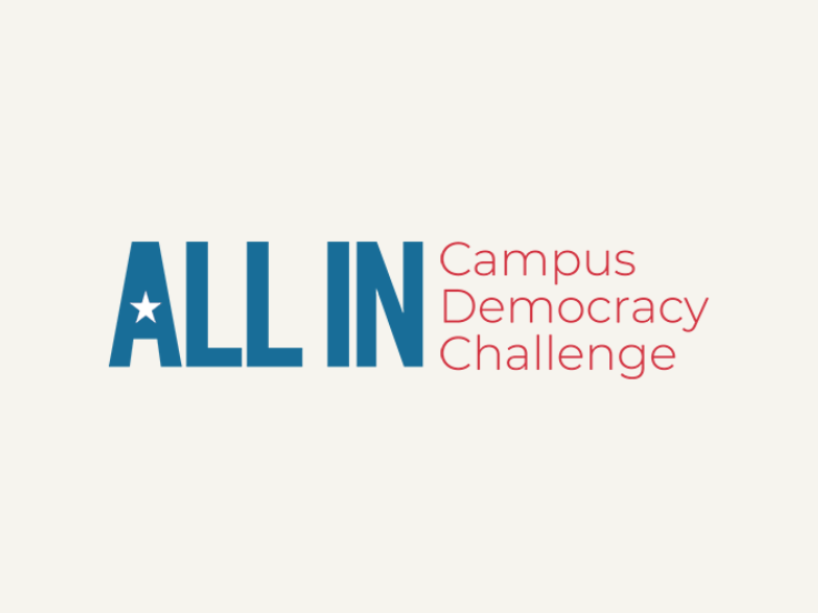 ALL IN Campus Democracy Challenge logo