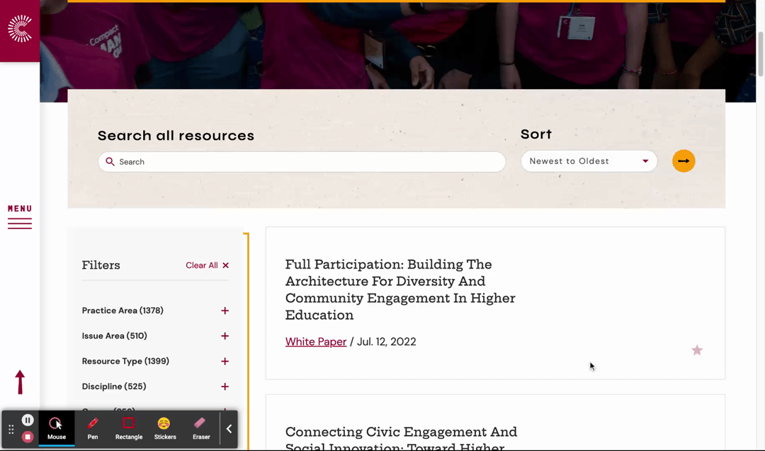 demonstration of viewing user profile