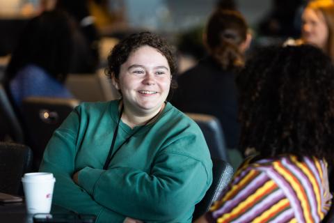 Student smiling